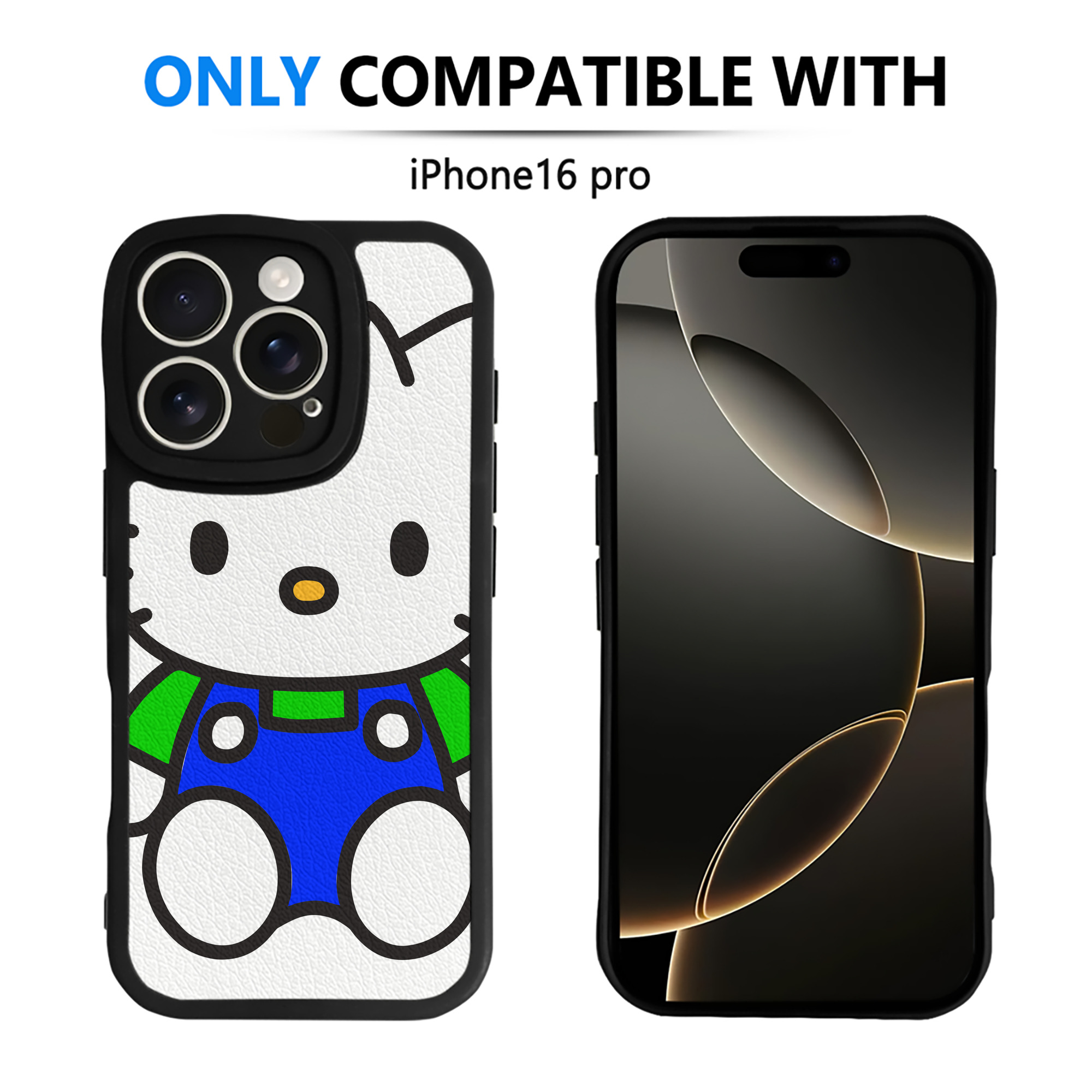 （画像用） Hello Kitty ハローキティ 【iPhone 16シリーズ対応】シリコンスマホケース（レザー調） 材質：シリコン